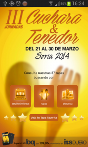 APP Android Cuchara y Tenedor Soria 2014